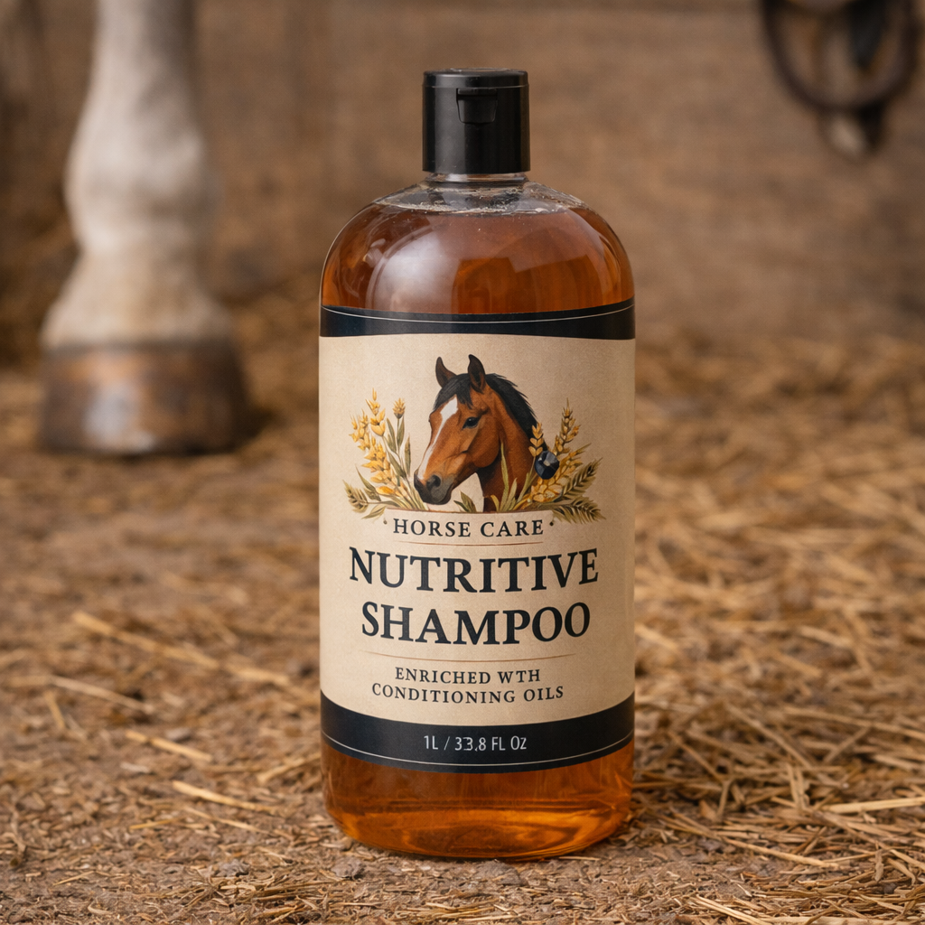 Champú nutritivo para caballos
